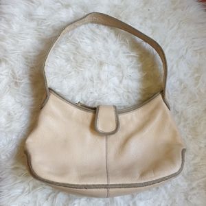 J.Jill cream leather soft hobo